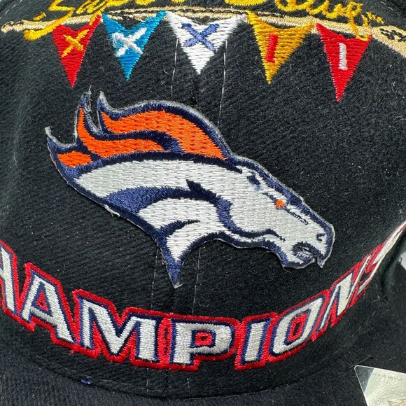 🆕 Denver Broncos Super Bowl XXXII Official Locker Room Snap Back DS Vintage 1998 - Picture 7 of 10